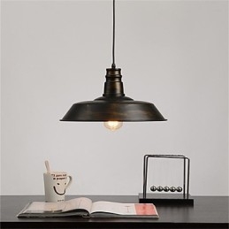 Lampadario a sospensione retrò minimalista con copertura unica 360 mm