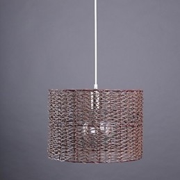Lampada a sospensione lanterna vintage country classica moderna e contemporanea nera e bianca