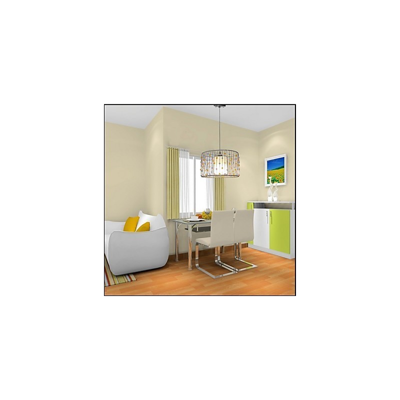 Lampada a sospensione mini 3 luci E26/E27, testa singola a perle cilindriche, argento