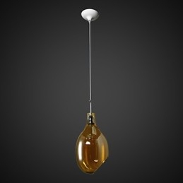 Lampada a sospensione moderna contemporanea in metallo e vetro