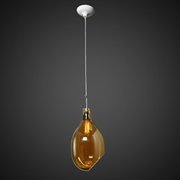 Lampada a sospensione moderna contemporanea in metallo e vetro
