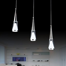 Lampada a sospensione LED moderna in metallo a 3 luci