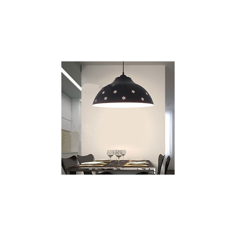 Creative Shop Lampada a sospensione a testa singola in metallo, 3 luci E26/E27