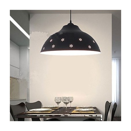 Creative Shop Lampada a sospensione a testa singola in metallo, 3 luci E26/E27