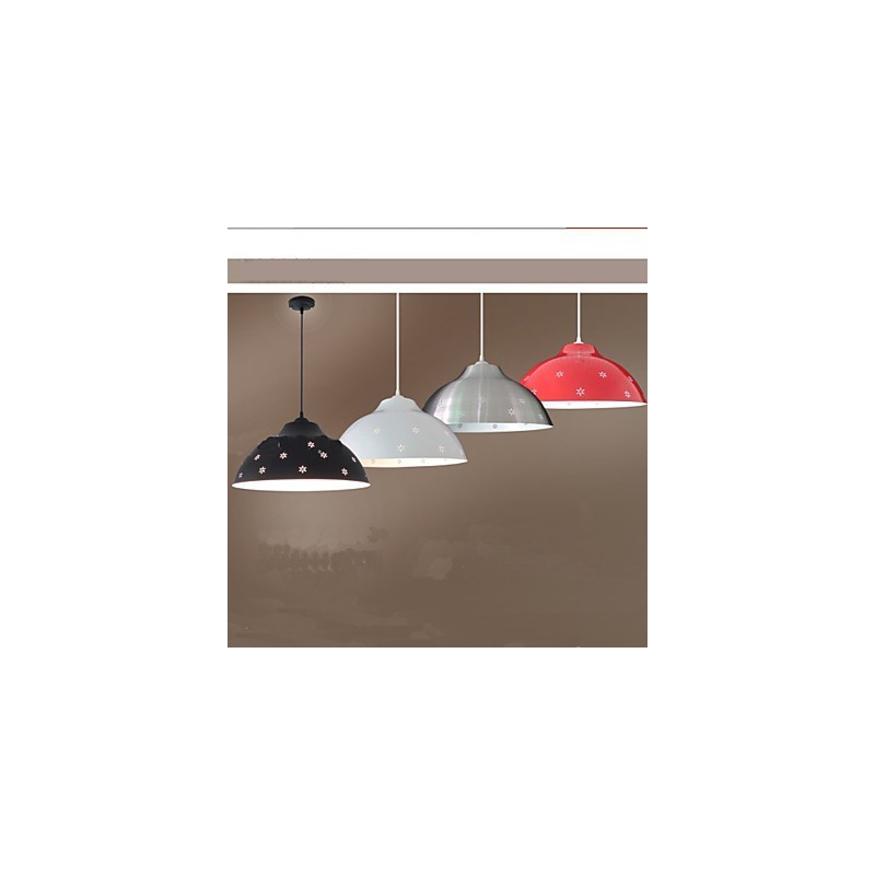Creative Shop Lampada a sospensione a testa singola in metallo, 3 luci E26/E27
