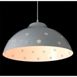 Creative Shop Lampada a sospensione a testa singola in metallo, 3 luci E26/E27