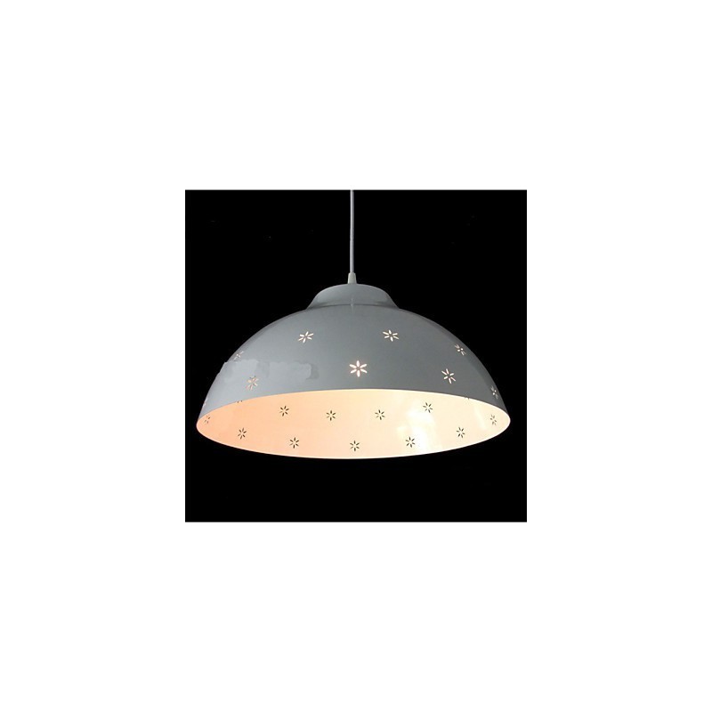 Creative Shop Lampada a sospensione a testa singola in metallo, 3 luci E26/E27