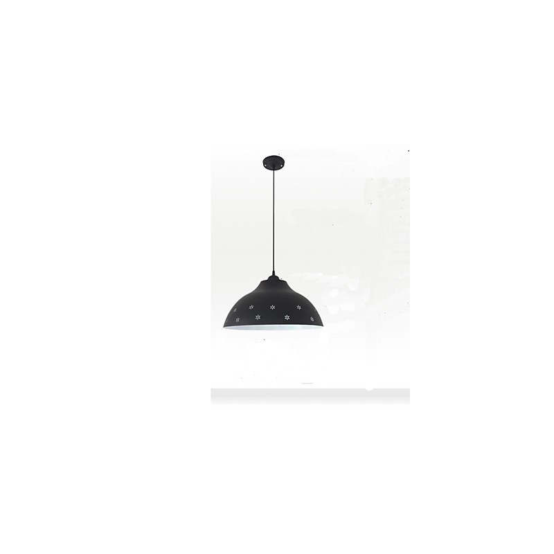 Creative Shop Lampada a sospensione a testa singola in metallo, 3 luci E26/E27