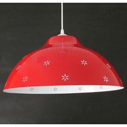 Creative Shop Lampada a sospensione a testa singola in metallo, 3 luci E26/E27