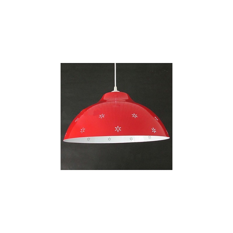 Creative Shop Lampada a sospensione a testa singola in metallo, 3 luci E26/E27