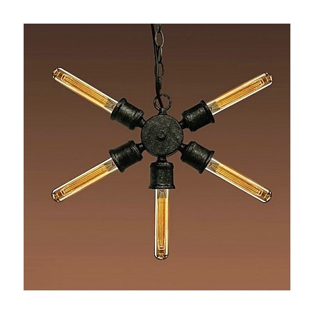 Lampada a sospensione mini in metallo retrò verniciato