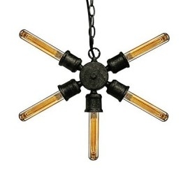 Lampada a sospensione mini in metallo retrò verniciato
