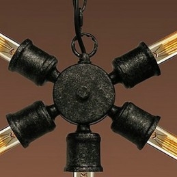 Lampada a sospensione mini in metallo retrò verniciato