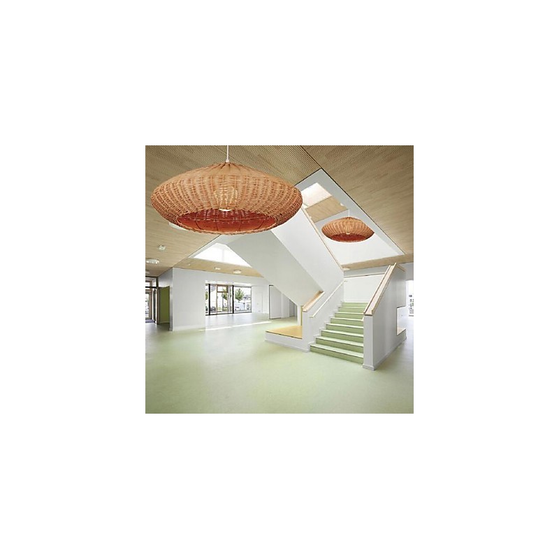 Lampada a sospensione country contemporanea in metallo mini