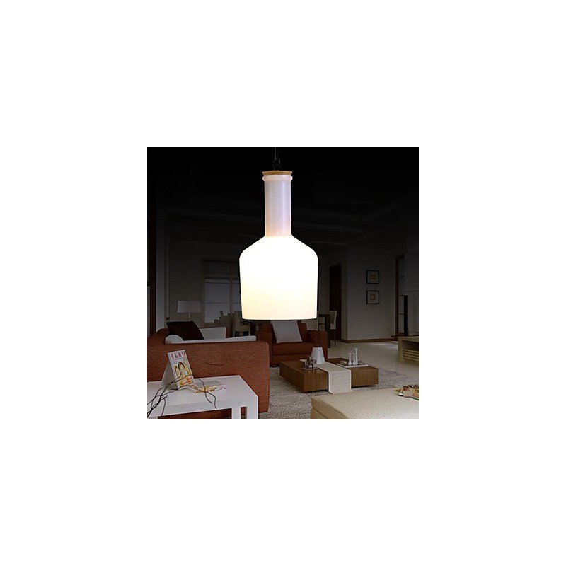 Lampada a sospensione moderna in metallo e vetro