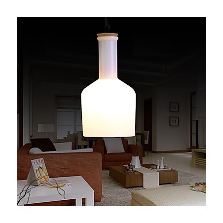 Lampada a sospensione moderna in metallo e vetro