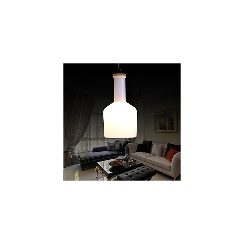 Lampada a sospensione moderna in metallo e vetro