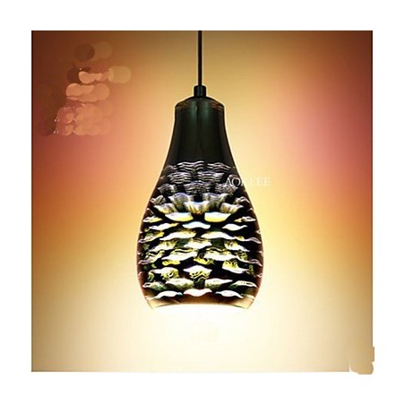 Lampada a sospensione in vetro creativa 3D