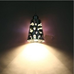 Lampada a sospensione in vetro creativa semplice 3D