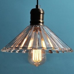 Lampada a sospensione mini moderna in metallo e vetro