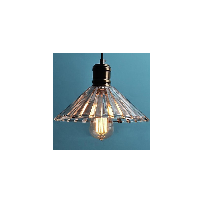 Lampada a sospensione mini moderna in metallo e vetro