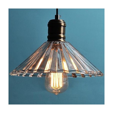 Lampada a sospensione mini moderna in metallo e vetro