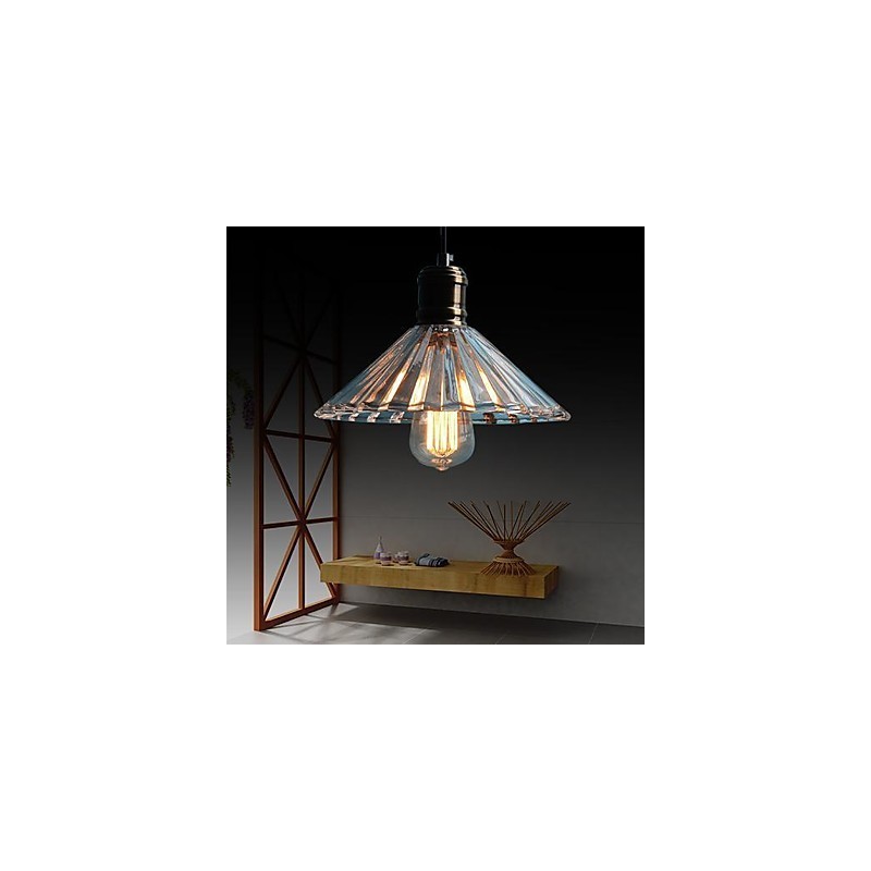 Lampada a sospensione mini moderna in metallo e vetro