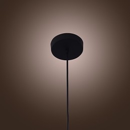Lampada a sospensione in vetro trasparente a bottiglia, 1 lampadina E26/E27, 70 W