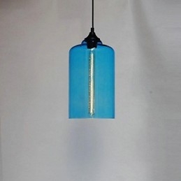 Lampada a sospensione a bottiglia 1 luce in ferro verniciato