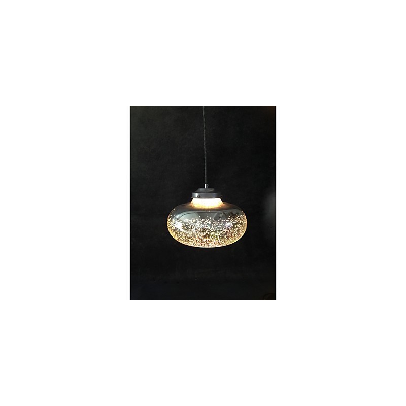 Dream Star Light lampada a sospensione a stella romantica, vetro grigio