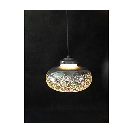Dream Star Light lampada a sospensione a stella romantica, vetro grigio