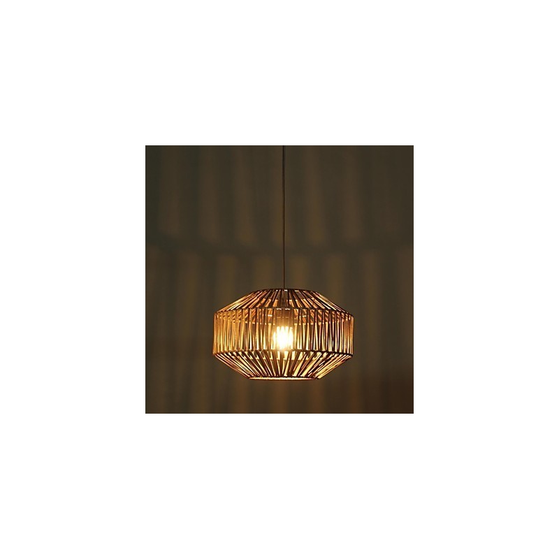 Lampada a sospensione lanterna vintage tradizionale in PVC, 1 lampadina E26/E27, 30 cm