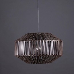 Lampada a sospensione lanterna vintage tradizionale in PVC, 1 lampadina E26/E27, 30 cm