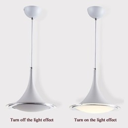 Lampada a sospensione LED globo moderna in acrilico bianco, 1 luce