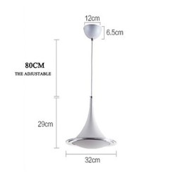 Lampada a sospensione LED globo moderna in acrilico bianco, 1 luce