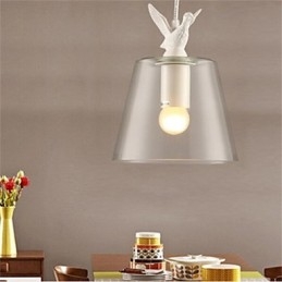 Lampada a sospensione in vetro retrò stile americano e nordico a testa singola