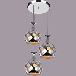 Lampada a sospensione moderna contemporanea mini isola finitura elettrolitica argento 75 cm