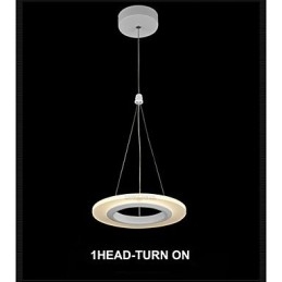 Lampada a sospensione Art Déco 9 W acrilico
