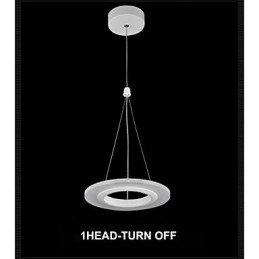 Lampada a sospensione Art Déco 9 W acrilico