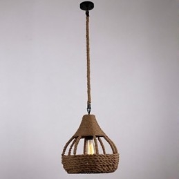 Lampada a sospensione Rope 1 luce country