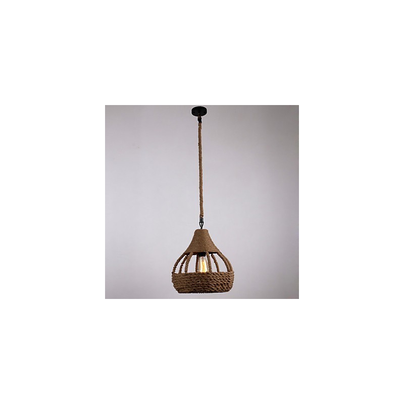 Lampada a sospensione Rope 1 luce country