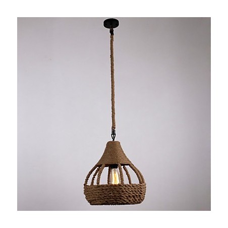 Lampada a sospensione Rope 1 luce country