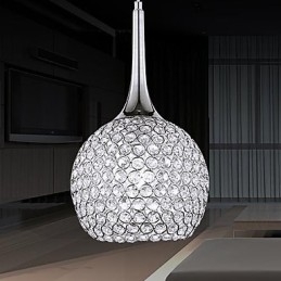Lampada a sospensione moderna artistica 1 luce in cristallo