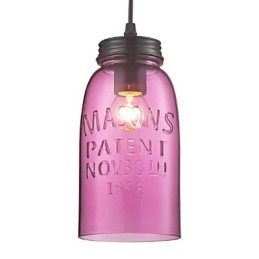 Lampada a sospensione moderna in vetro rosa con 1 luce, design a bolle trasparenti