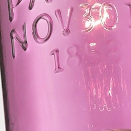 Lampada a sospensione moderna in vetro rosa con 1 luce, design a bolle trasparenti