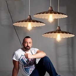 Lampada a sospensione mini stile retrò in metallo