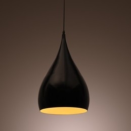 Mini lampada a sospensione retrò moderna con paralume a ciotola in metallo viola e nero
