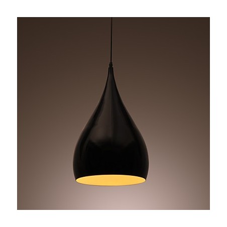 Mini lampada a sospensione retrò moderna con paralume a ciotola in metallo viola e nero