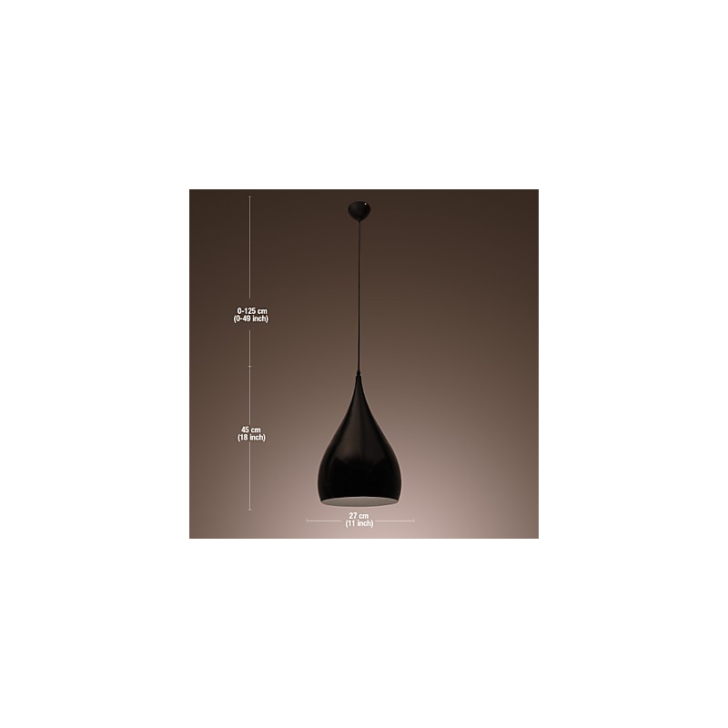 Mini lampada a sospensione retrò moderna con paralume a ciotola in metallo viola e nero