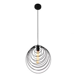 Lampada a sospensione mini stile rustico country retrò/Lodge in metallo nero